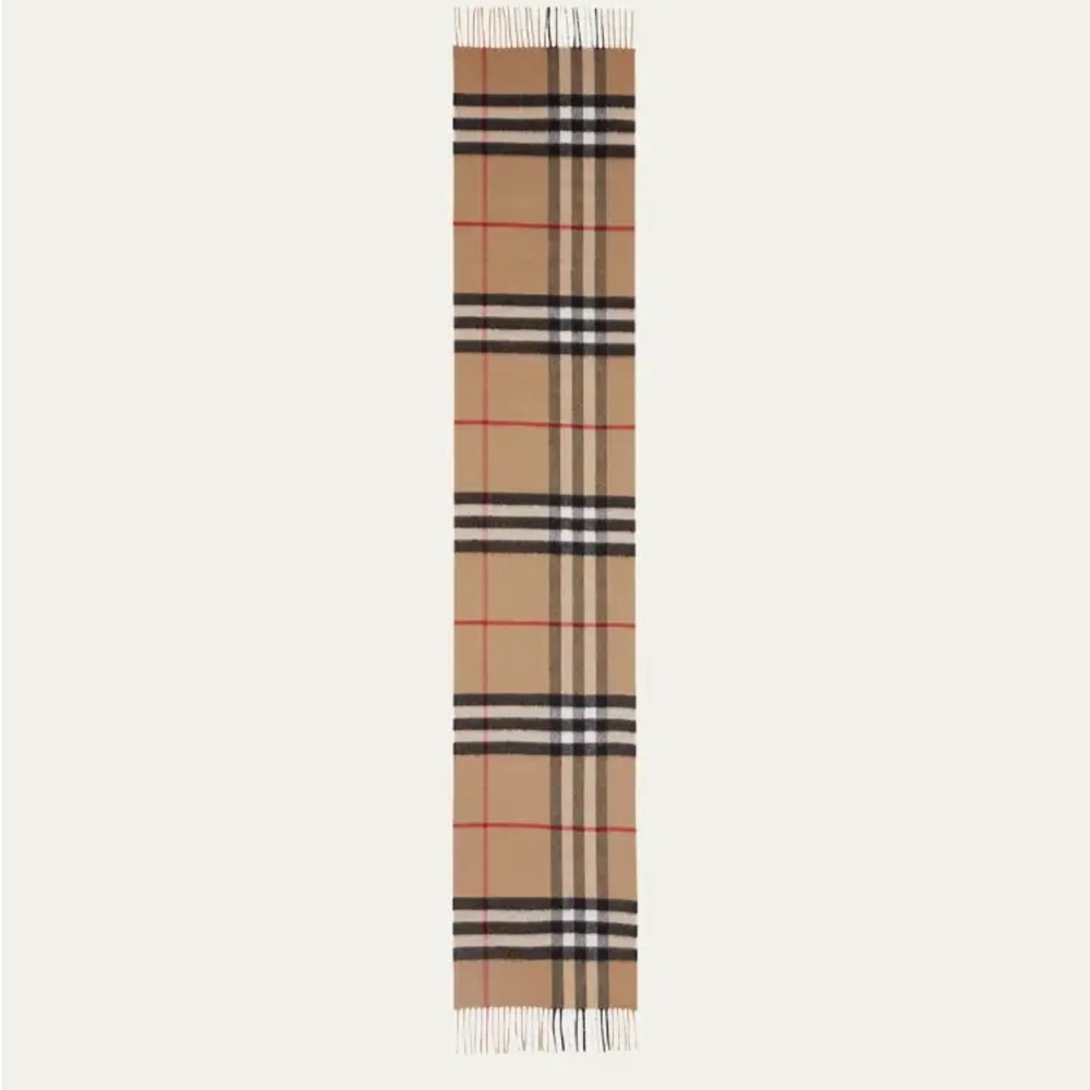 Classic Burberry Cashmere Scarf